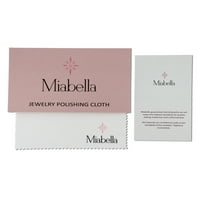Miabella Women'- Carat T.W. Diamond 10kt bijeli zlatni vintage Crisscross prsten