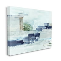 Stupell Industries moderni apstraktni Obalni pejzaž organski blokovi platneni zid Art, 20, dizajn Grace Popp