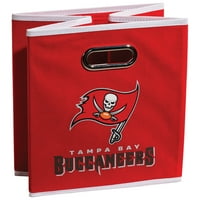 Franklin Sports Tampa Bay Buccaneers NFL Storage Bin-10.5 10.5 - NFL zvanični licencirani proizvod