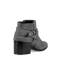 Mark and Maddu Block Heel ženske čizme u sivoj boji