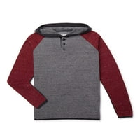 Tony Hawk Boys sirove ivice Termalne Henley Hoodie veličine 4-16