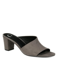 Brinley Co. Womens Open-Toe Block Heel Mule