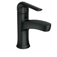 Moen Tilson mat crna slavina za umivaonik za kupatilo sa opcionom palubom, 84565BL
