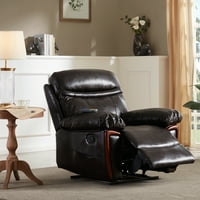 Aukfa stolica za naslonjač za masažu PU kožna Sofa sa funkcijom grijanja i masaže dnevna soba pozorišna fotelja