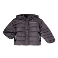 Pufer jakna za dječake Švicarske tehnologije sa kapuljačom, veličine 4-18