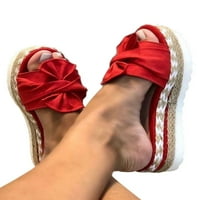 Bellella Espadrille Slide Sandale za žene Dame Dressy Summer Casual Platform cipele, Knot luka Comfy klizanje