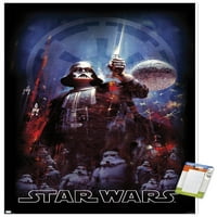 Star Wars: Empire udara natrag - Empire ilustracija zidni poster, 22.375 34