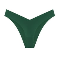 Zuwimk gaćice za žene, žene Bespremljene tangene ledene svilene tangas bikini donje rublje B, XXL