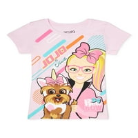 Nickelodeon JoJo Siwa I BowBow djevojke svjetlucave grafičke majice, veličine 4-16