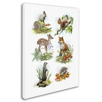Zaštitni znak likovne umjetnosti' Wildlife Collage ' Canvas Art by the Macneil Studio