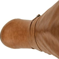 Ženska kolekcija Journee Ivie Wide Calf Knee high Boot Brown Fau Leather 7. M
