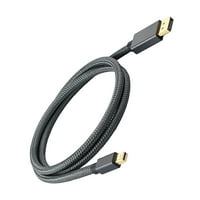 Thinzont 8K 60FPS 4K 144FPS DisplayPort kabel 1. Verzija Visoka rezolucija Video audio prijenosni kabel pletena bakrena žica MiniDP do DP podatkovne linije za video zapis konzole