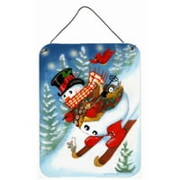 Carolines Treasures PJH3029DS Swerman Ski Party ili viseći otiske vrata 12x16, višebojna