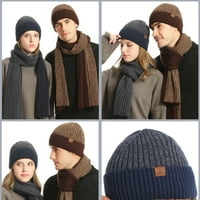 Muškarci pletena Beanie Cap Beanie Hat Ženska rukavica zaslon osjetljivim na zaslonu Hat Scarf rukavice Podesite