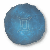 Zvjezdana noć Geni Zodijac Constellation Okrugli bacanje Jastuk za uređenje kućnog uređenja