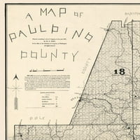 Paulding County Georgia - zapad - 23. 27. - Mat umjetnički papir