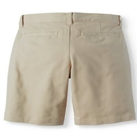 Wonder Nation Boys Školska uniforma Super mekane ravne prednje kratke hlače, veličine 4-22, tanak i husky