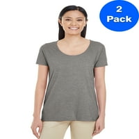 Womens softstyle® 4. oz. Pakovanje majica dubokog scoop-a