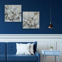 Remek-djelo Umjetnička galerija neutralni cvijet Bloom I & II Carol Robinson Canvas Art Print Set od