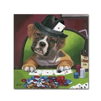 Zaštitni znak likovne umjetnosti 'Poker Psi 2' platnena Umjetnost Jenny Newland