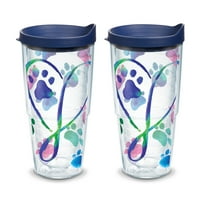 Projekt Paws Paws PAWS Script Heart Oz Tumbler sa poklopcem, pakovanje