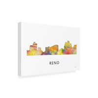 Marlene Watson' Reno Nevada Skyline ' Canvas Art
