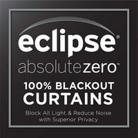 Eclipse Monty Jednobojna Pruga Apsolutna Nula Blackout Grommet Gornja Ploča S Jednim Prozorom, Krema Za Rumenilo, 108