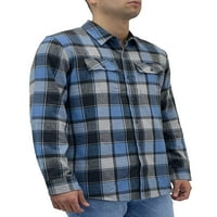 Burnside Muška karirana Flanelska košulja, veličine M-2XL