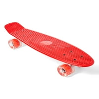 Dash Toyz Unutra. Red Cruiser Light-Up Wheels Skateboard