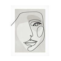 Dizajn Fabrikken 'Face Line 3' Canvas Art