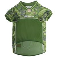 Pets First NFL Minnesota Vikings Camouflage pet dres za mačke i pse-licencirano-srednje