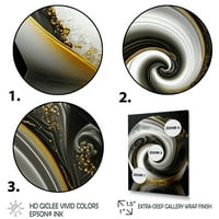 Designart 'Abstract Modern Swirl II' canvas Wall Art