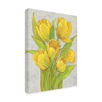 Tim OToole 'Yellow Tulips II' platno Art