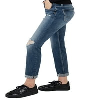 Silver Jeans Co. Ženske farmerke za tanke noge srednjeg rasta, veličine struka 24-34