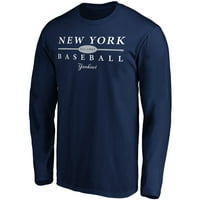 Muška fanatika brendirana mornarica New York Yankees majica sa dugim rukavima Top Strength