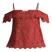 No Boundaries ' Off-the-Shoulder All Over Lace Top