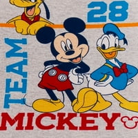 Mickey Mouse pamučna pletena pidžama, 4-dijelni Set, veličine 12M-24M