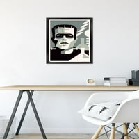 Frankenstein - grafički zidni poster, 14.725 22.375 Uramljeno