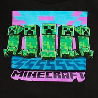 Minecraft Boys Zombies and Creepers grafička majica 2 pakovanja, veličine 4-18