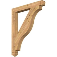 Ekena Millwork 1 2 W 32 D 38 H Funston Arts & Crafts Smooth Bracket, Zapadni Crveni Kedar