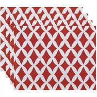 Jednostavno Daisy 18 14 Lattice Kravitz Geometrijski Print Placemat