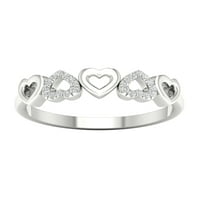 Imperial 1 20ct TDW dijamant s srebra srca modni prsten