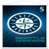 Seattle Mariners-Logo zidni Poster sa potisnim iglama, 14.725 22.375