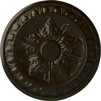 Ekena Millwork 3 4 od 1 8 P Exeter stropni medaljon, ručno oslikana bronza
