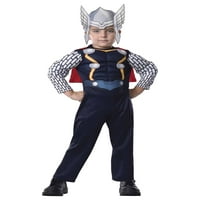 Rubini Toddler Boys Marvel Comics Thor Mišići kostim i glava 3T-4T