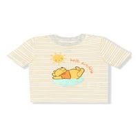 Winne Pooh Baby Boy kratki rukav kratki Set, komplet odjeće, 0 3-mjeseci