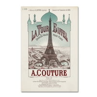 Zaštitni znak likovne umjetnosti' Eiffel Exposition ' Canvas Art by Vintage Apple Collection