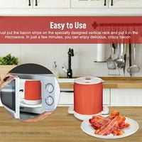 Slanina peć za slaninu u mikrovalnoj pećnici Mess-Free &Splatter-Prof jednostavan za korištenje