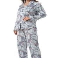 Unique Bargains ženska Loungewear slatki Print sa pantalonama kompleti pidžame za spavanje