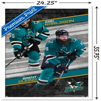 San Jose Sharks - Zidni Poster Duo, 22.375 34